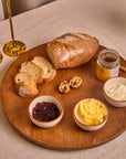 Taro Brown Wooden Lazy Susan