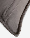 Striped Brown Velvet Cushion Cover