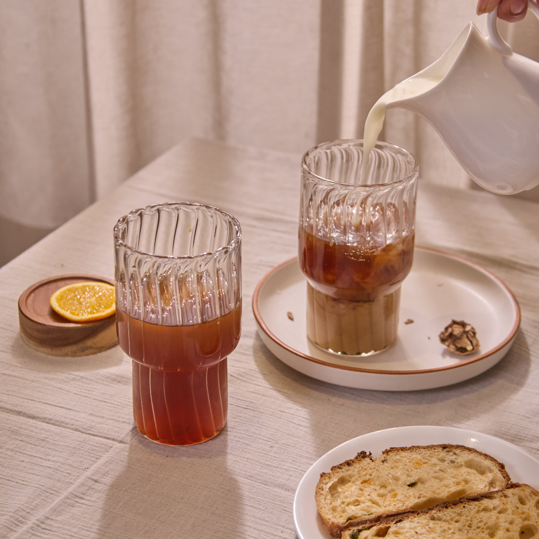 Fluted Drinking Glass - Large (Set of 2)
