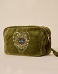 Evil Eye Olive Makeup Pouch
