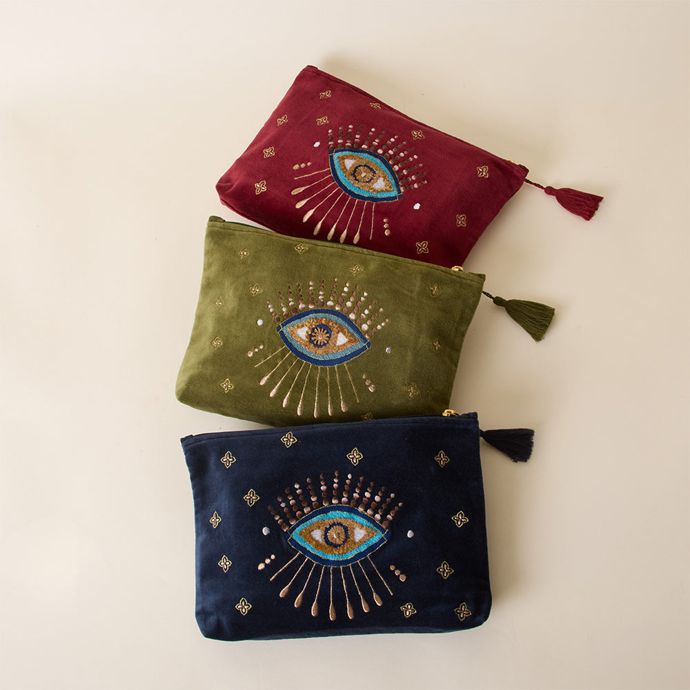 Velvet Travel Pouch - Amaara Home