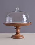 Shibui_Wooden_Cake_Stand_With_Glass_Cloche_Amaara_Home
