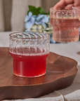 Fluted Small Drinking Glasses - Set of 2