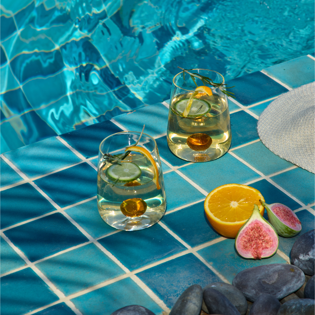 Handblown Drinking Glass - Honey (Set Of 2)