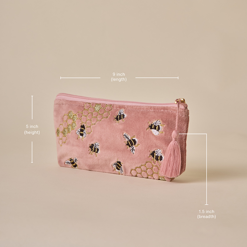 Amaara Home Velvet Pencil Pouch