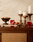 Hikari Brown Wooden Candle Holders - Set of 3