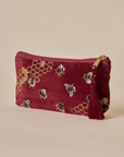 Bumble Bee Maroon Pencil Pouch
