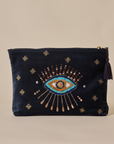Evil Eye Navy Travel Pouch
