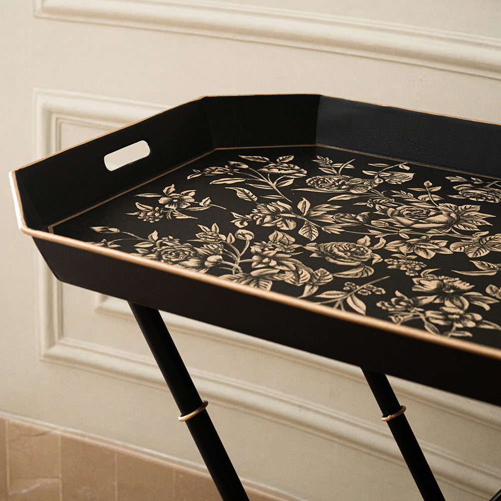 Peony_Monochrome_Butler_Tray_Rectangle_Round_Amaara_Home