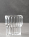 Fluted Small Drinking Glasses Set of 2