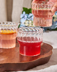 Fluted Small Drinking Glasses Set of 2