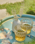 Fluted Small Drinking Glasses Set of 2