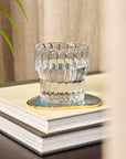 Fluted Small Drinking Glasses Set of 2