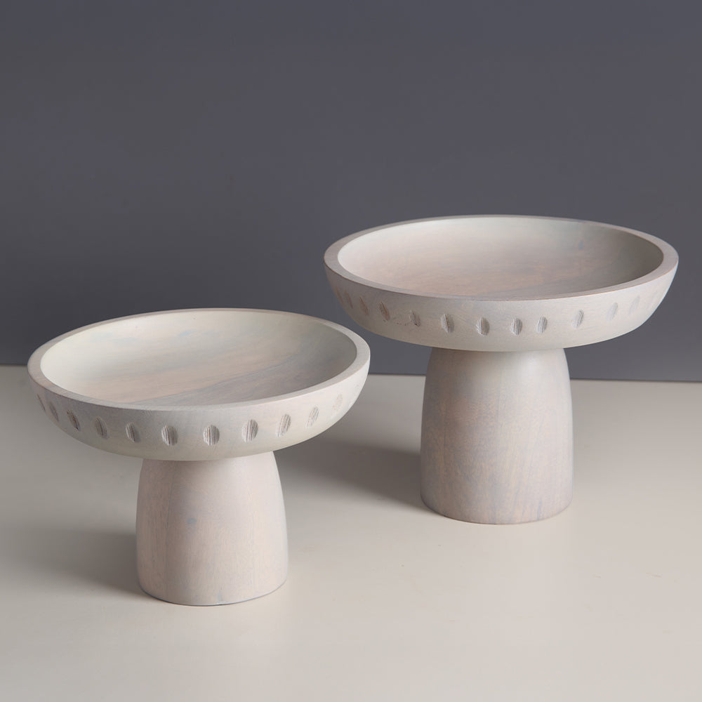 Moku Kake Pedestal Bowls (Large)
