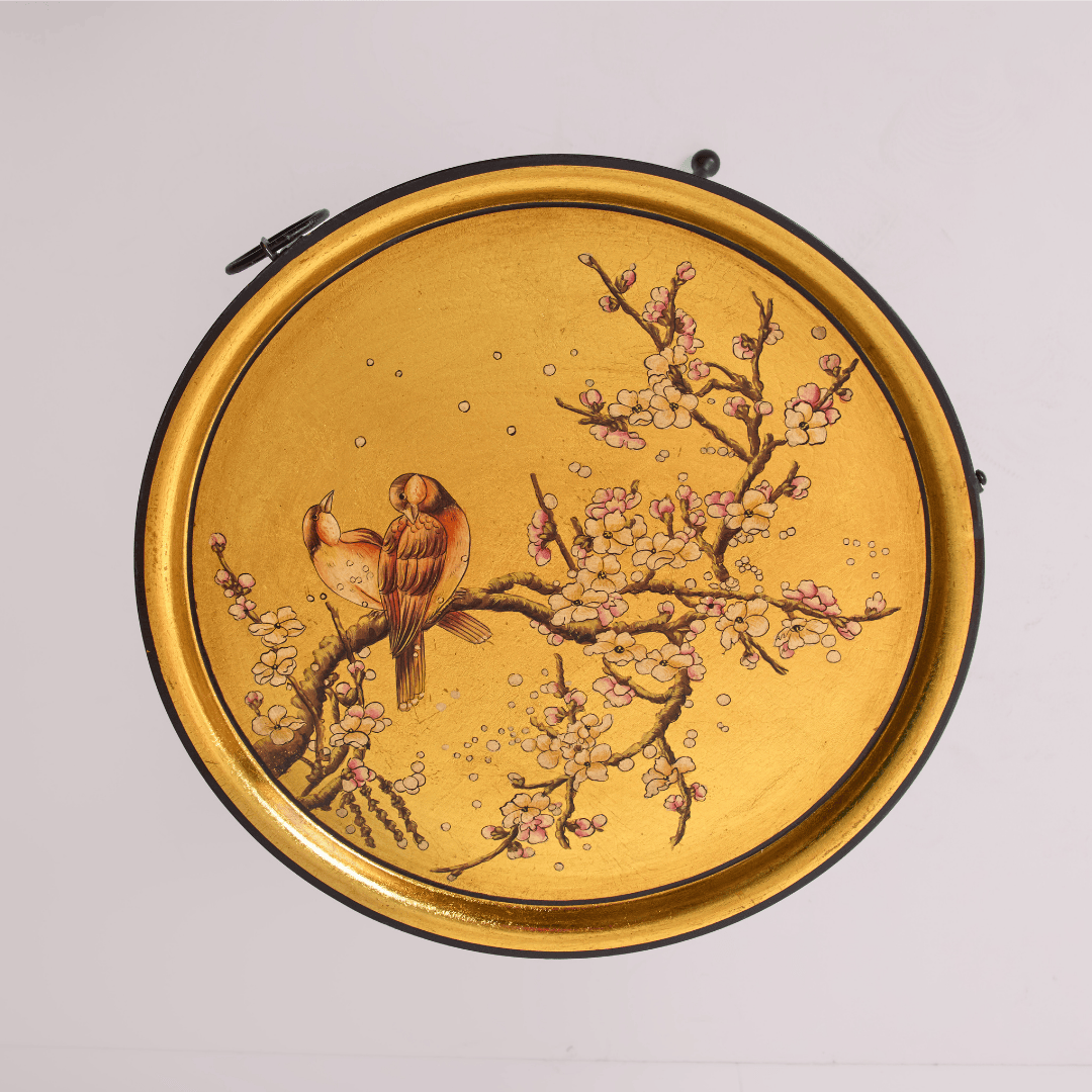 Sakura_Handpainted_Butler_Tray_Round_Amaara_Home