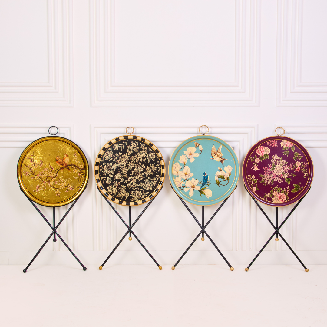 Sakura_Handpainted_Butler_Tray_Round_Amaara_Home