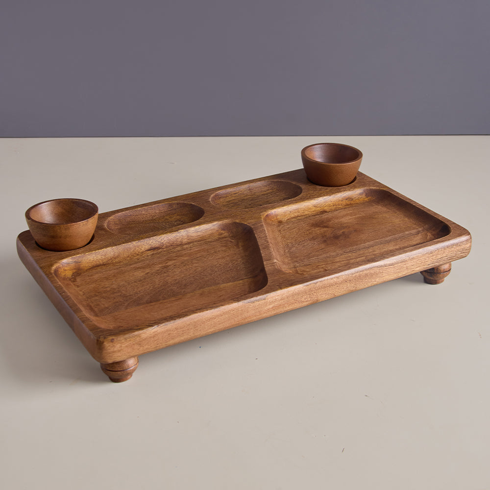Oban Serving Platter With Bowls