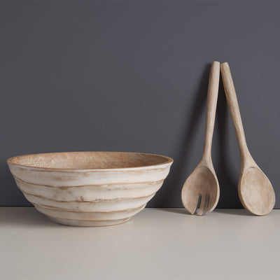 Umi Salad Bowl With Matching Servers (Set Of 3)