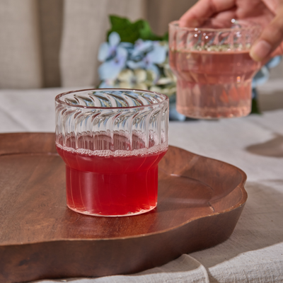 Fluted Drinking Glass - Small (Set of 2)