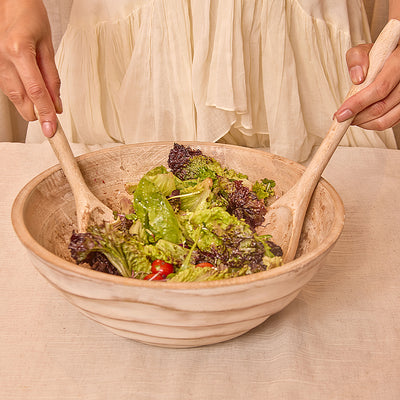 Umi Salad Bowl With Matching Servers (Set Of 3)