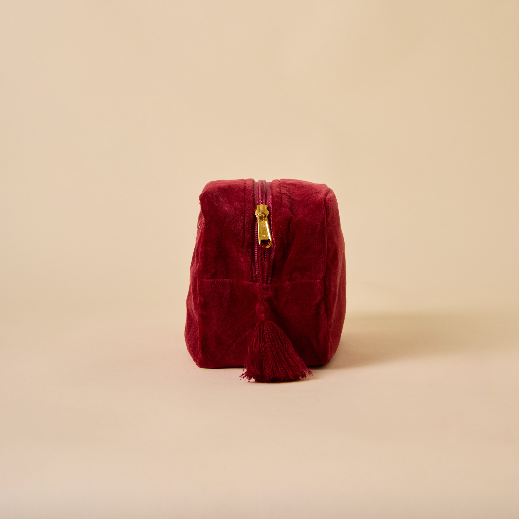 Evil Eye Maroon Makeup Pouch