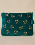 Bumble Bee Teal Utility Pouch Set of 3