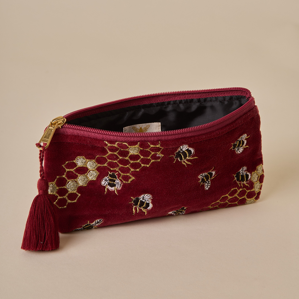 Maroon Pencil Pouch - Amaara Home