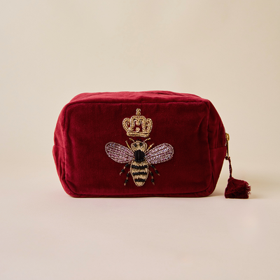 Bumble Bee Makeup Bag - Maroon