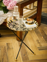 Handpainted_Butler_Round_Tray - Amaara home