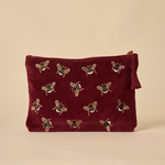 Bumble Bee Travel Pouch - Maroon