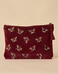 Bumble Bee Maroon Utility Pouch Set of 3
