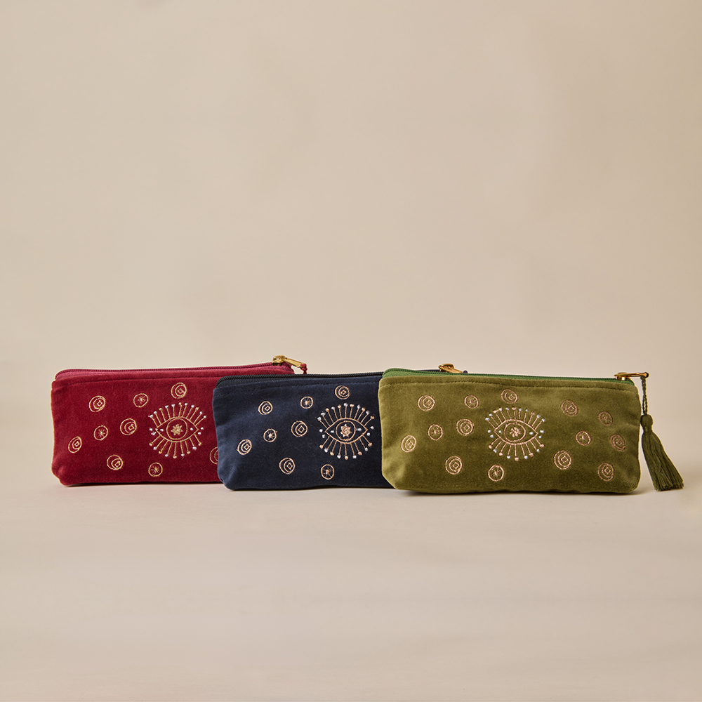 Velvet Travel Pouch - Amaara Home