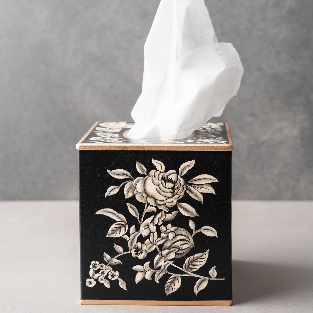Peony_Monochrome_Tissue_Box_Cover_Square_Amaara_Home