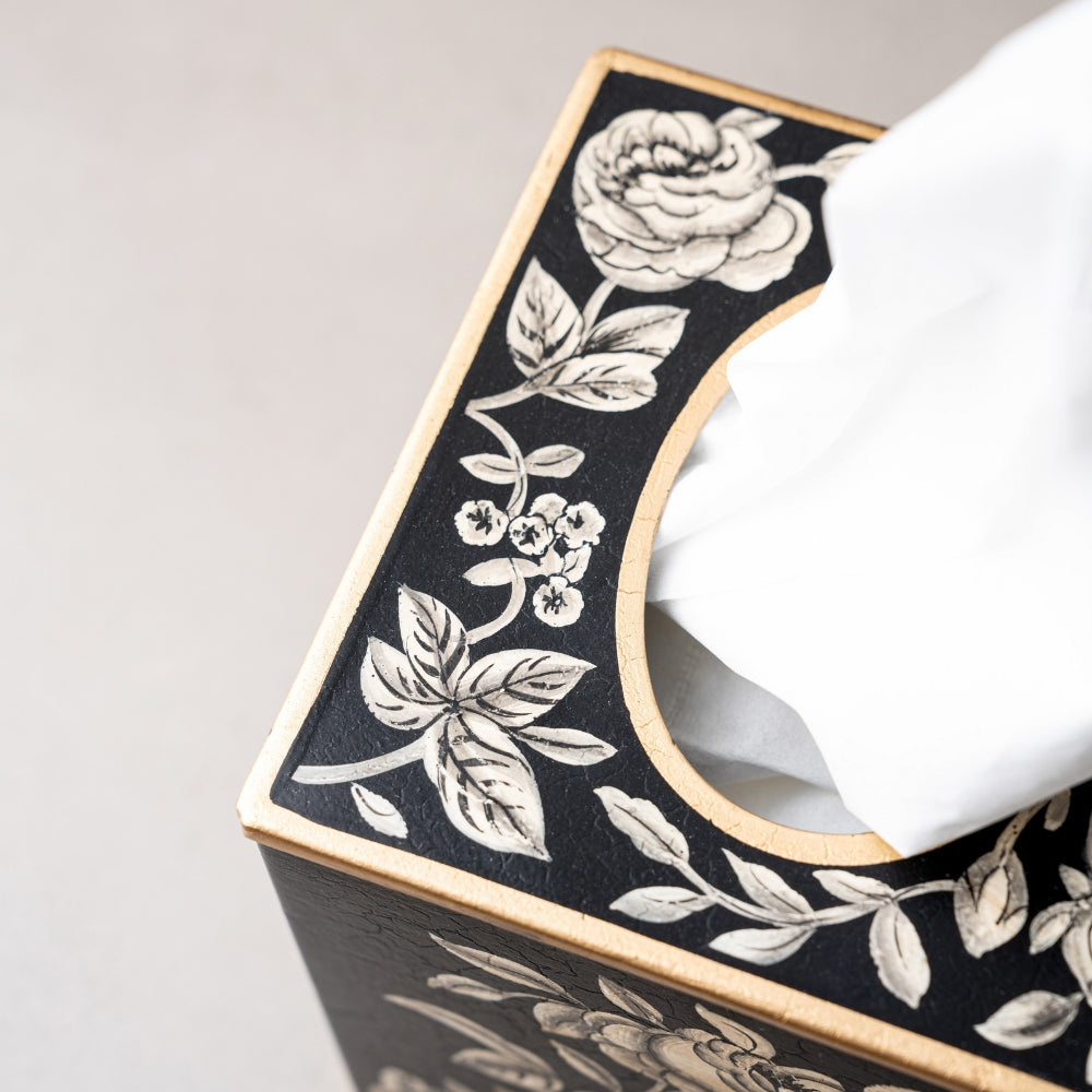 Peony_Monochrome_Tissue_Box_Cover_Square_Amaara_Home