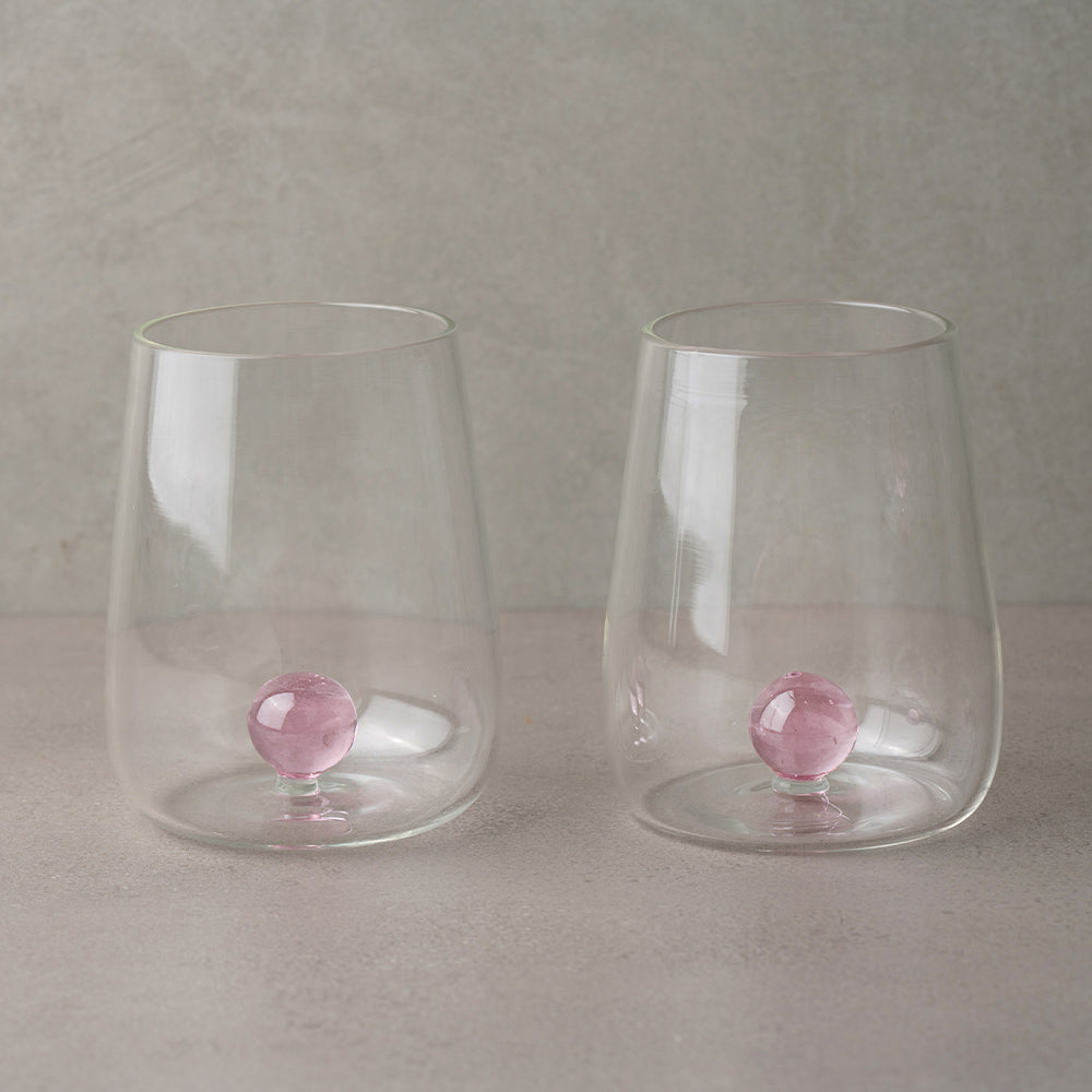 Handblown_Drinking_Glass_Pink_Amaara_Home