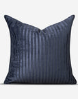 Indigo Stripe Velvet Cushion Cover