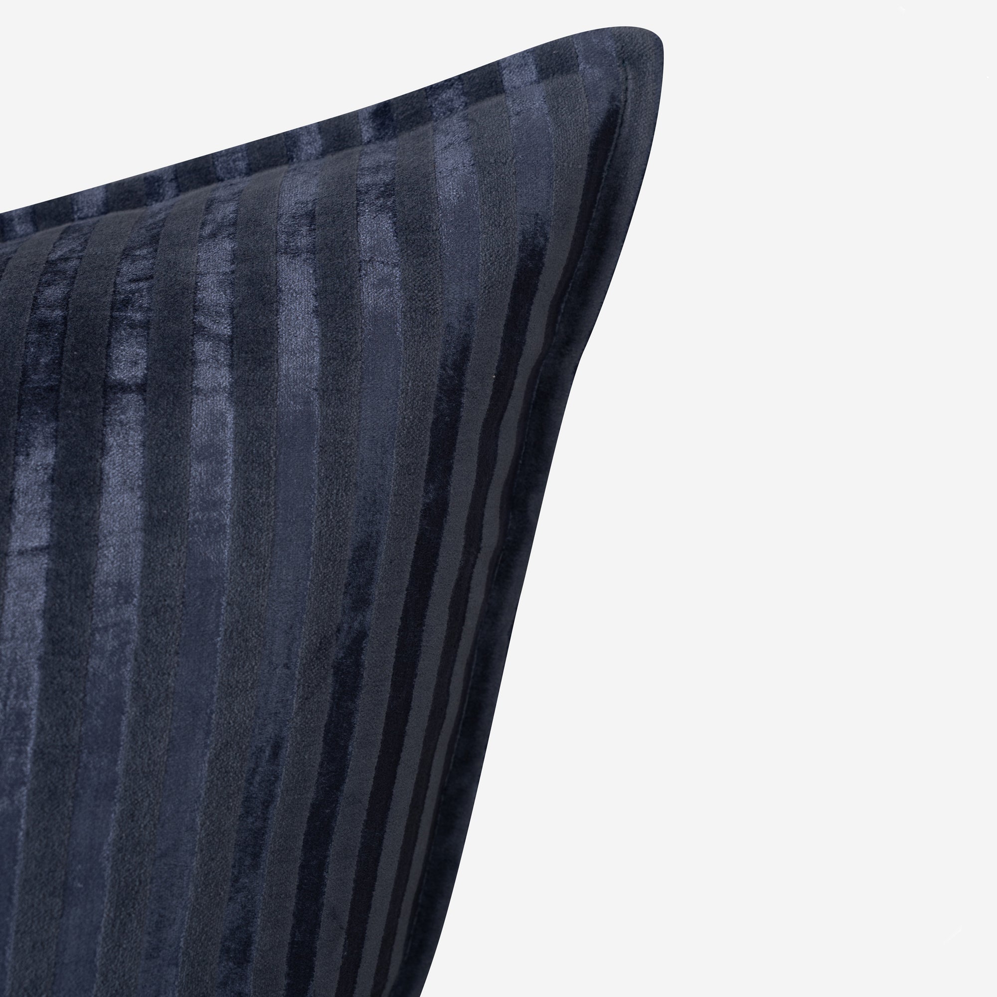 Indigo Stripe Velvet Cushion Cover
