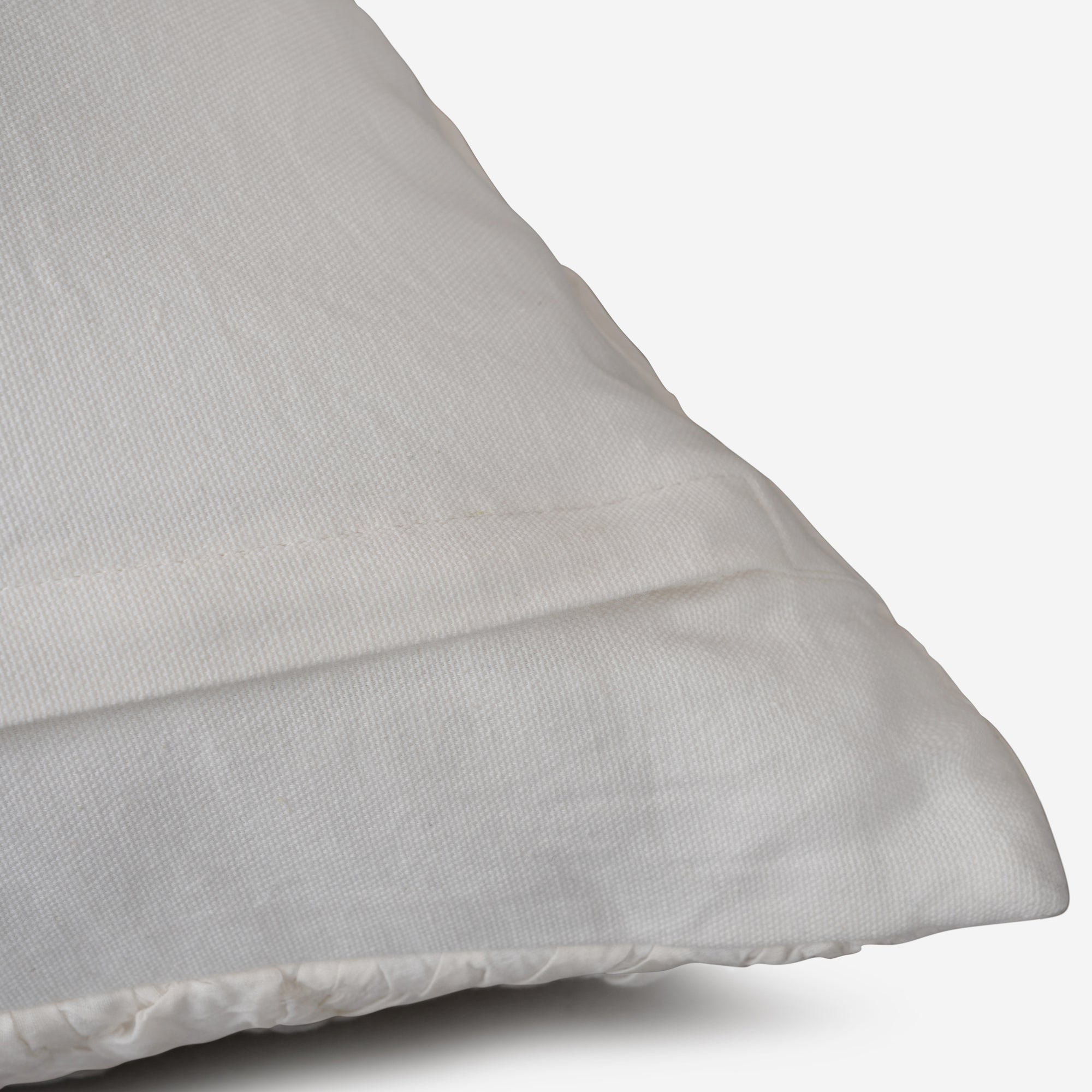 White Quilted Euro Sham Cotton Cushion Cover