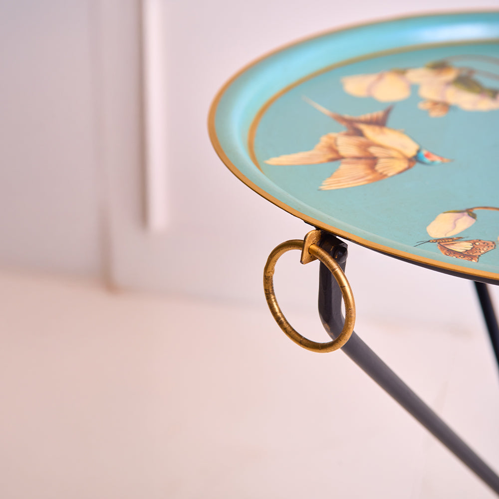 Magnolia_Handpainted_Butler_Tray _Round_Amaara_Home
