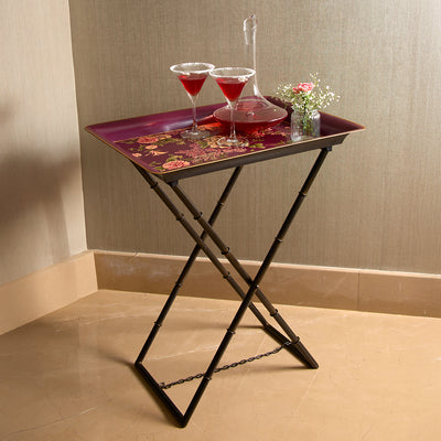 Rosa Handpainted Butler Tray - Rectangle