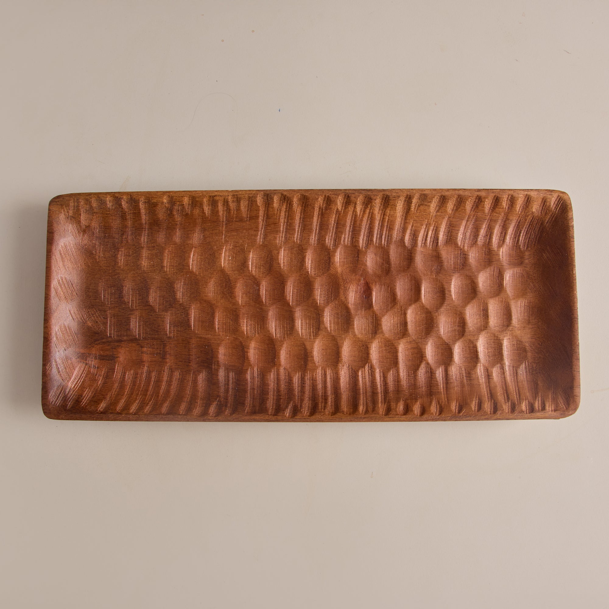 Moku Brown Rectangular Wooden Serving Tray