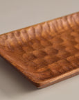 Moku Brown Rectangular Wooden Serving Tray