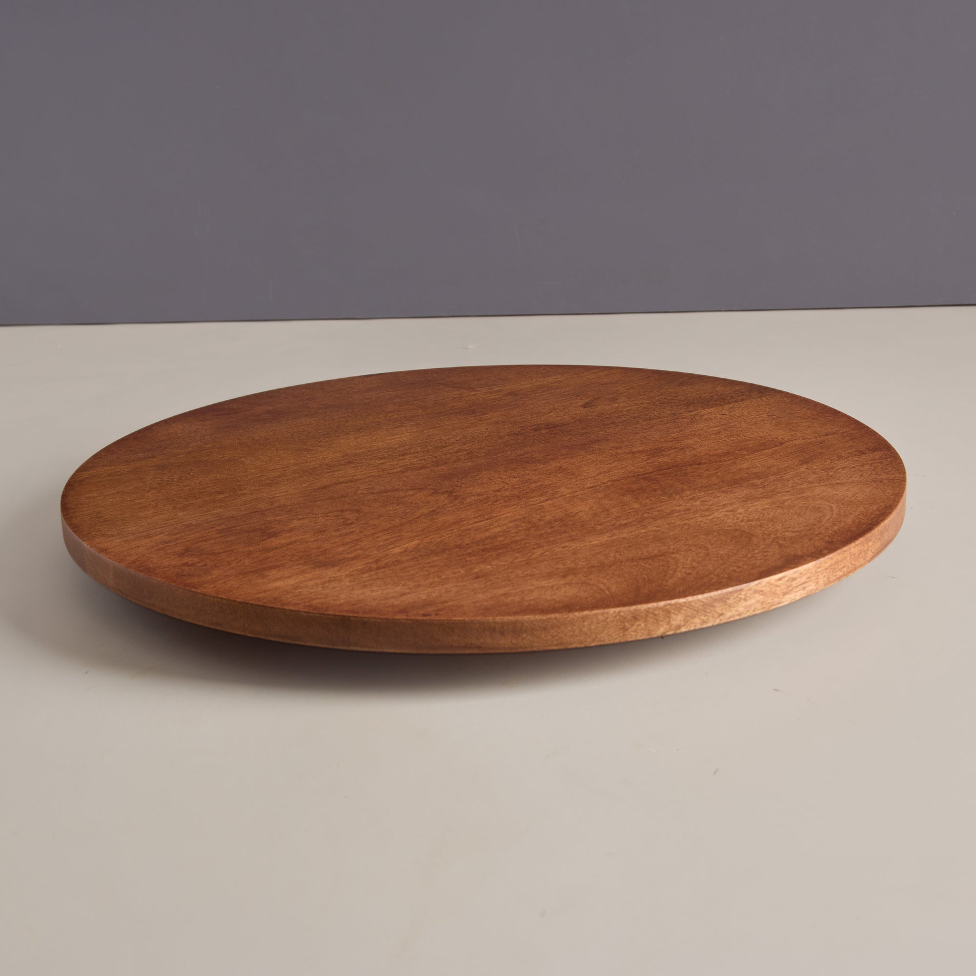 Taro Brown Wooden Lazy Susan
