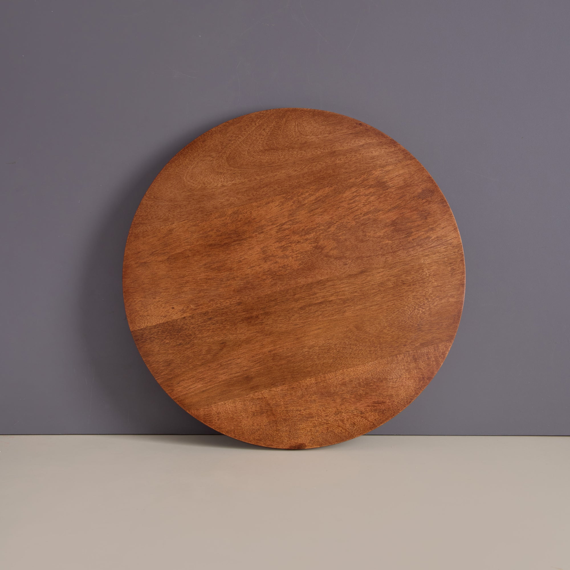 Taro Brown Wooden Lazy Susan