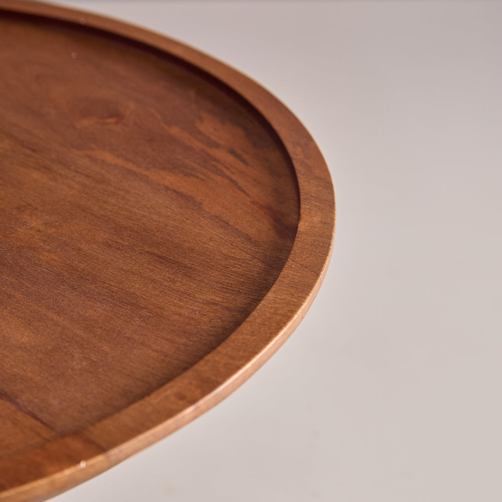 Shibui Wooden Cake Stand with Glass Cloche