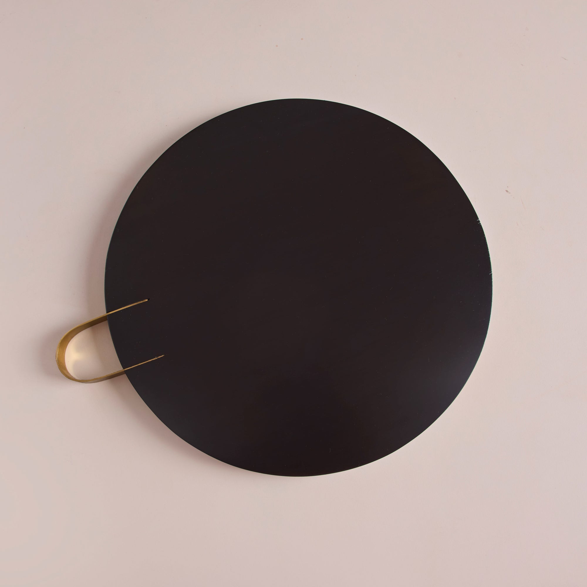 Kage Black Wooden Round Serving Platter