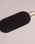 Kage Black Wooden Oval Serving Platter