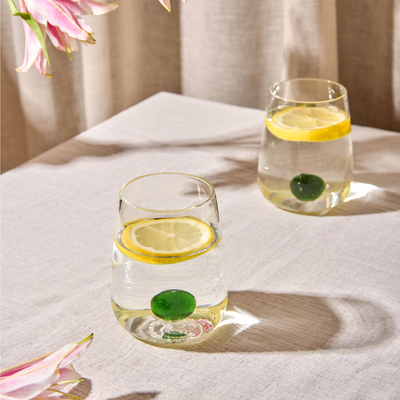 Handblown Drinking Glass - Emerald (Set Of 2)
