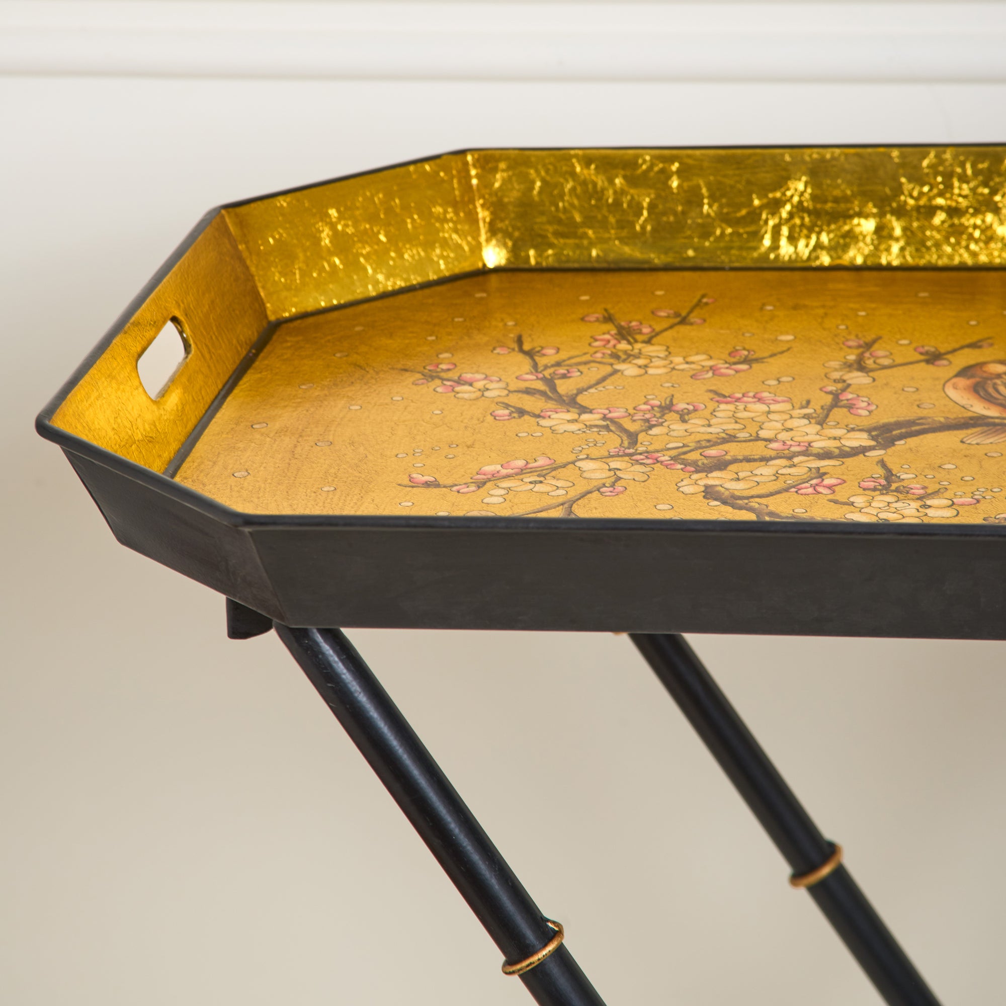 Sakura Rectangular Hand-Painted Butler Tray