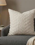 White Quilted Euro Sham Cotton Cushion Cover